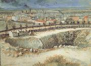 Vincent Van Gogh Outskirts of Paris near Montmartre (nn04) oil painting picture wholesale